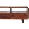 Artisan Furniture Lenktas Riešutmedžio konsolinis staliukas