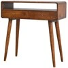 Artisan Furniture Lenktas Riešutmedžio konsolinis staliukas