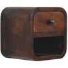 Artisan Furniture Lenktas Riešutmedžio Mini naktinis staliukas