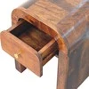 Artisan Furniture Lenktas Riešutmedžio Mini naktinis staliukas