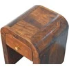 Artisan Furniture Lenktas Riešutmedžio Mini naktinis staliukas