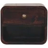 Artisan Furniture Lenktas Riešutmedžio Mini naktinis staliukas