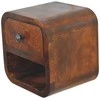 Artisan Furniture Lenktas Riešutmedžio Mini naktinis staliukas