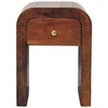 Artisan Furniture Lenktas Riešutmedžio Mini naktinis staliukas