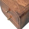 Artisan Furniture Lenktas Riešutmedžio Mini naktinis staliukas