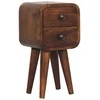 Artisan Furniture Lenktas Riešutmedžio Mini naktinis staliukas