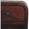 Artisan Furniture Lenktas Riešutmedžio Mini naktinis staliukas