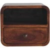 Artisan Furniture Lenktas Riešutmedžio Mini naktinis staliukas