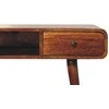 Artisan Furniture Lenktas Riešutmedžio rašomasis stalas