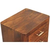 Artisan Furniture Luca mango medienos naktinis staliukas su 3 stalčiais