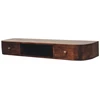 Artisan Furniture Lunar sieninis mango medienos konsolinis staliukas su 2 stalčiais, kaštono atspalvio