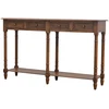 Artisan Furniture Mango medienos konsolinis staliukas prieškambariui su 4 stalčiais, šviesaus riešuto atspalvio