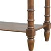 Artisan Furniture Mango medienos konsolinis staliukas prieškambariui su 4 stalčiais, šviesaus riešuto atspalvio
