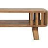 Artisan Furniture Mango medienos konsolinis staliukas su vertikalių juostelių apdaila, ąžuolo atspalvio
