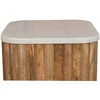 Artisan Furniture Marble šoninis staliukas su marmuro detale, ąžuolo atspalvio