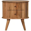 Artisan Furniture Soba skandinaviško stiliaus mango medienos naktinis staliukas