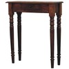 Artisan Furniture Riešutmedžio konsolinis staliukas su tekintomis kojomis su 1 stalčiumi