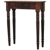 Artisan Furniture Riešutmedžio konsolinis staliukas su tekintomis kojomis su 1 stalčiumi