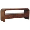 Artisan Furniture Riešutmedžio konsolinis staliukas su 3 stalčiais