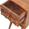 Artisan Furniture Riešutmedžio Mini naktinis staliukas su 2 stalčiais