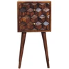 Artisan Furniture Riešutmedžio Mini naktinis staliukas su 2 stalčiais