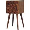 Artisan Furniture Riešutmedžio Mini naktinis staliukas su 2 stalčiais