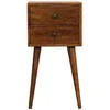 Artisan Furniture Riešutmedžio Mini naktinis staliukas su 2 stalčiais