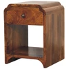 Artisan Furniture Riešutmedžio atspalvio mini naktinis staliukas, 30 cm