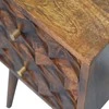 Artisan Furniture Riešutmedžio Mini naktinis staliukas su 2 stalčiais