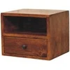 Artisan Furniture Riešutmedžio naktinis staliukas su 1 stalčiumi