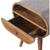 Artisan Furniture Riešutmedžio naktinis staliukas su 1 stalčiumi