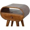Artisan Furniture Riešutmedžio naktinis staliukas su 1 stalčiumi