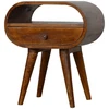 Artisan Furniture Riešutmedžio naktinis staliukas su 1 stalčiumi