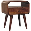 Artisan Furniture Riešutmedžio atspalvio naktinis staliukas, 45 cm