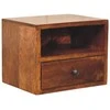 Artisan Furniture Riešutmedžio naktinis staliukas su 1 stalčiumi