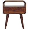 Artisan Furniture Riešutmedžio atspalvio naktinis staliukas, 45 cm