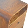 Artisan Furniture Riešutmedžio naktinis staliukas su 2 stalčiais
