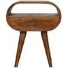 Artisan Furniture Riešutmedžio naktinis staliukas su 1 stalčiumi