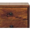 Artisan Furniture Riešutmedžio naktinis staliukas su 2 stalčiais