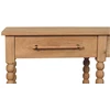 Artisan Furniture Savoy konsolinis staliukas su verpstės formos kojelėmis ir džiuto lentynomis