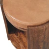Artisan Furniture Savoy Leather mango medienos taburetė