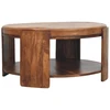 Artisan Furniture Savoy Leather mango medienos kavos staliukas