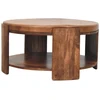 Artisan Furniture Savoy Leather mango medienos kavos staliukas