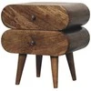 Artisan Furniture Siauras naktinis staliukas su 2 stalčiais