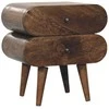 Artisan Furniture Siauras naktinis staliukas su 2 stalčiais