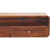 Artisan Furniture Sieninis atviras mango medienos konsolinis staliukas, Kalifornijos riešutmedžio atspalvio