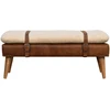 Artisan Furniture Bouclé audinio ir buivolo odos suoliukas