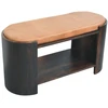 Artisan Furniture Valencia Leather Shoe mango medienos suoliukas