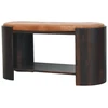 Artisan Furniture Valencia Leather Shoe mango medienos suoliukas