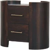 Artisan Furniture Valencia Two-Drawer mango medienos naktinis staliukas su 2 stalčiais